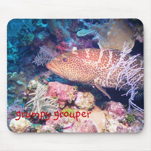 mürrischer Barsch Mousepad (Vorne)