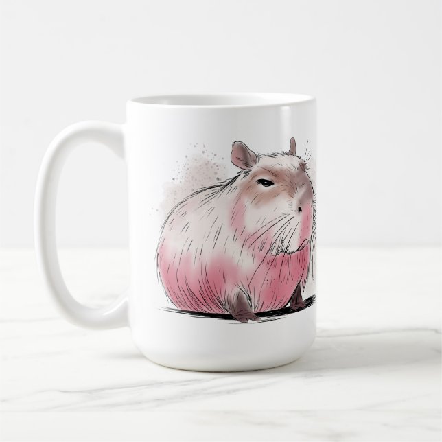 Mürrischer Capybara Kaffeetasse (Links)
