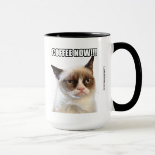 Mürrischer Cat™ KAFFEE JETZT!!! Tasse