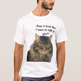 Mürrischer Engel will nicht, um zu sprechen T-Shirt