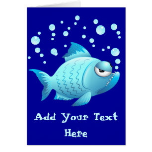 Mürrischer Fisch-Cartoon