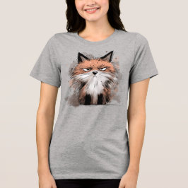 Mürrischer Fuchs Tri-Blend Shirt