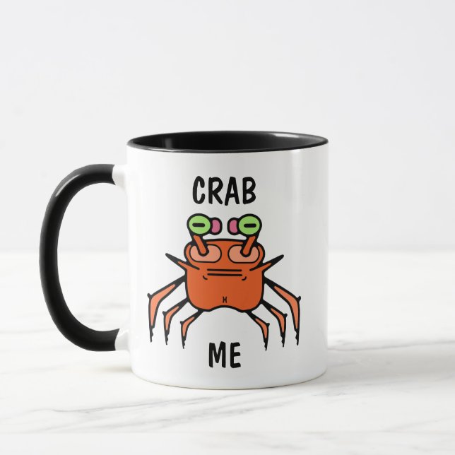 Mürrischer Humor-Tasse mit Krebs Tasse (Links)