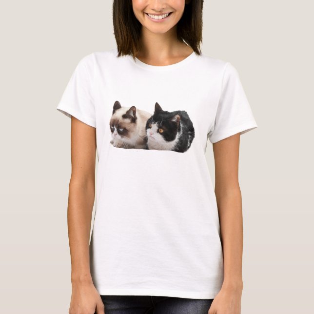 Mürrischer Katzen-und Pokey-T - Shirt (Vorderseite)