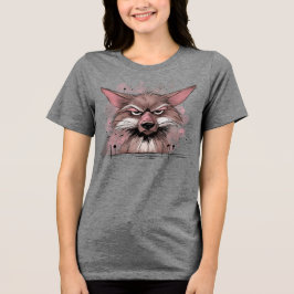 Mürrischer Kojote Tri-Blend Shirt