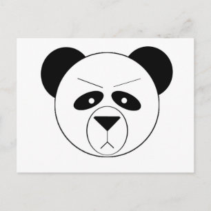 Mürrischer Panda Postkarte
