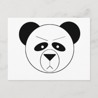 Mürrischer Panda Postkarte