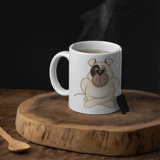 Mürrischer Pit Bull Becher Kaffeetasse (Von Creator hochgeladen)
