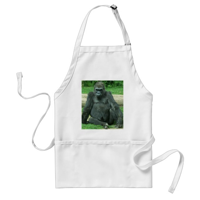 Mürrischer Tiefland-Gorilla Schürze (Vorne)