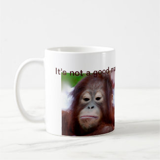 Mürrisches Orang-Utan Tier-Gesicht Tasse