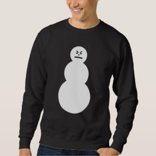 Mürrisches Schneemann-Sweatshirt Sweatshirt