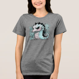 Mürrisches Seepferd Tri-Blend Shirt