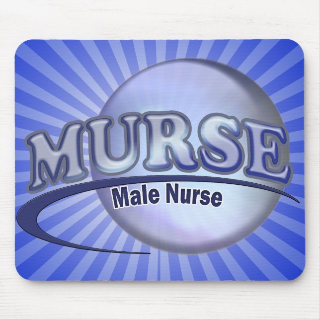 MURSE LOGO (MÄNNLICHE KRANKENSCHWESTER) MOUSEPAD (Vorne)