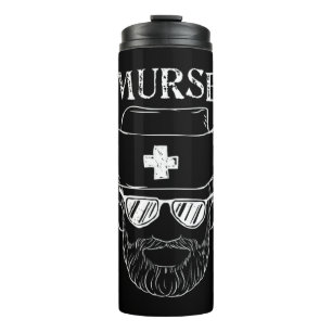 Murse Nurse Man Funny Tshirt Geschenk für männlich Thermosbecher