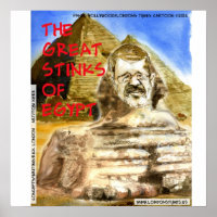 Mursi große Stinkchen Ägyptens lustiges Poster