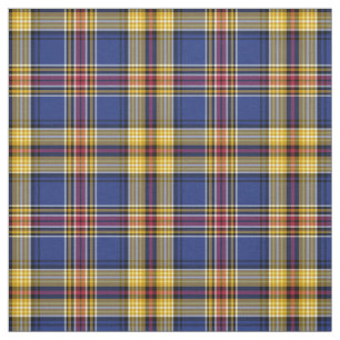 Murtagh Tartan Blue und Gold Irish Kariert Stoff