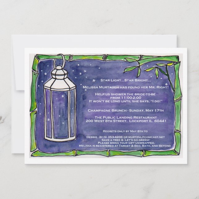 Murtaugh Champagne Brunch Einladung (Vorderseite)