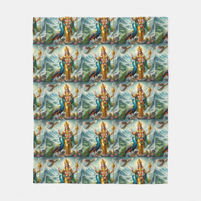 Murugan Fleecedecke (Vorderseite)