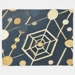 Murugi Luxe Beddings Golden Harmony Fleece Blanket
