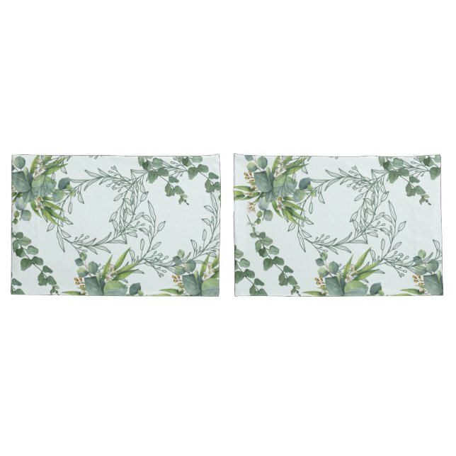 Murugi Luxe Beddings Verdant Harmony Pair Kissenbezug (Rückseite-Set)