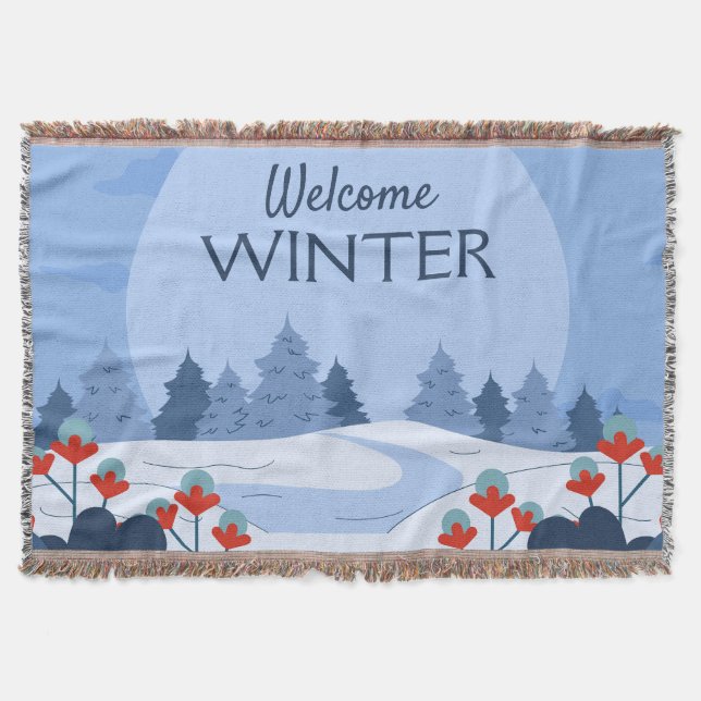 Murugi Luxe Beddings Winter Throw Blanket Decke (Vorderseite)