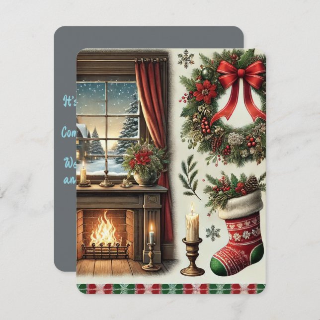 Murugi Moments Christma Einladungen Karten (Vorne/Hinten)