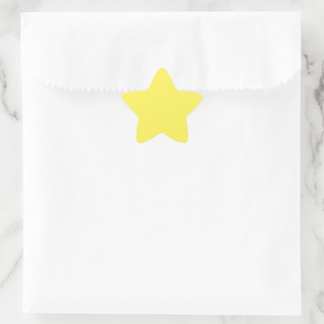 Murugi Stationery Co. Yellow große Star Stickers (Tasche)