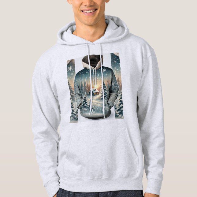 Murugi Wear Bizzard-Buddy Men's Basic Hooded Hoodie (Vorderseite)