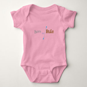 Murugi Wear Geboren zu Rule Baby Jersey Bodysuit Strampler