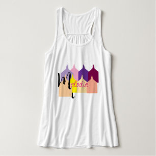Murugi Wear Melodic Damen BellaCanvas Flowy Race Tank Top