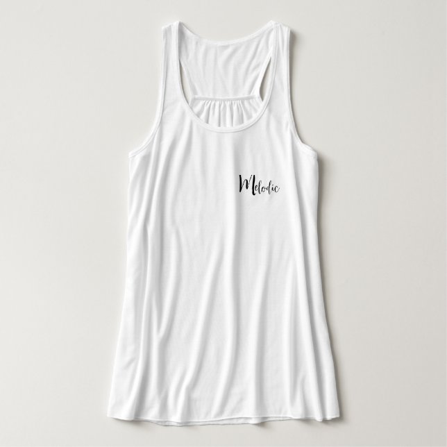 Murugi Wear Melodic Women's BellaCanvas Blaufe Tank Top (Design Vorderseite)