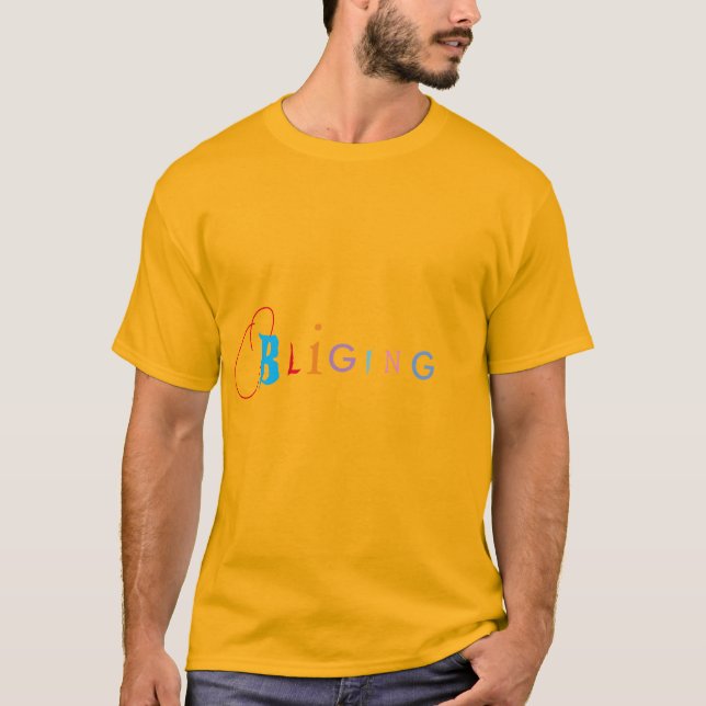 Murugi Wear Oblinging Design Men's Basic T - Shirt (Vorderseite)
