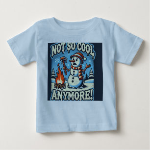 Murugi Wear Snowman Christmas Baby Fine Jersey Baby T-shirt