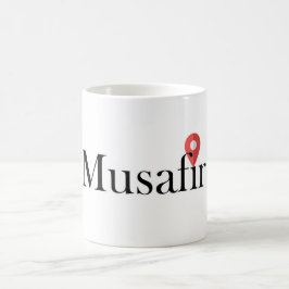 Musafir (Englisch) Reisender Becher Kaffeetasse