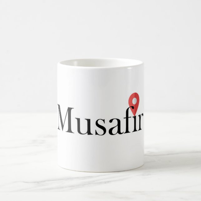 Musafir (Englisch) Reisender Becher Kaffeetasse (Mittel)