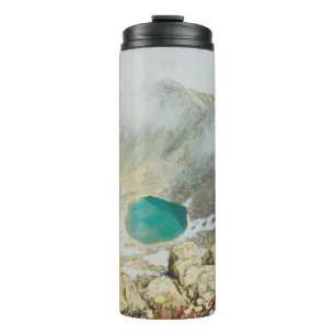 Musala-Gipfel, Ölmalerei, Bulgarien. Thermosbecher