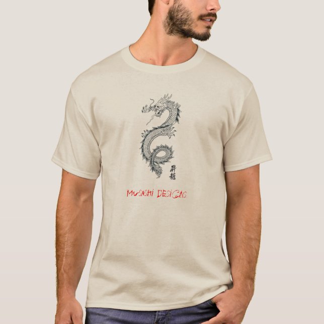 Musashi entwirft Drachen T-Shirt (Vorderseite)