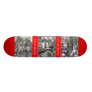 Musashi entwirft Durers Apokalypse Skateboard