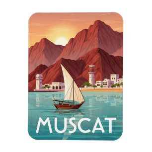 Muscat Oman Reise Magnet
