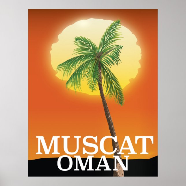Muscat Oman Urlaubsposter Poster (Vorne)