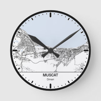 Muscat Uhr Stadt Linienkunst