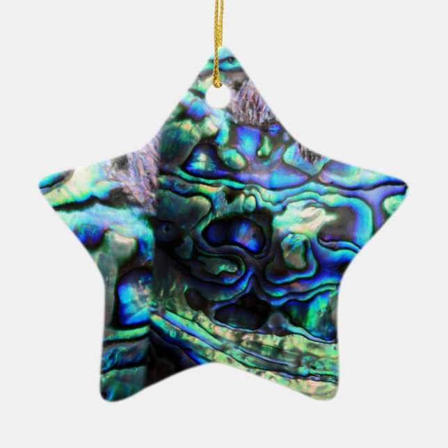 Muschel Abalone paua Keramik Ornament (Vorne)