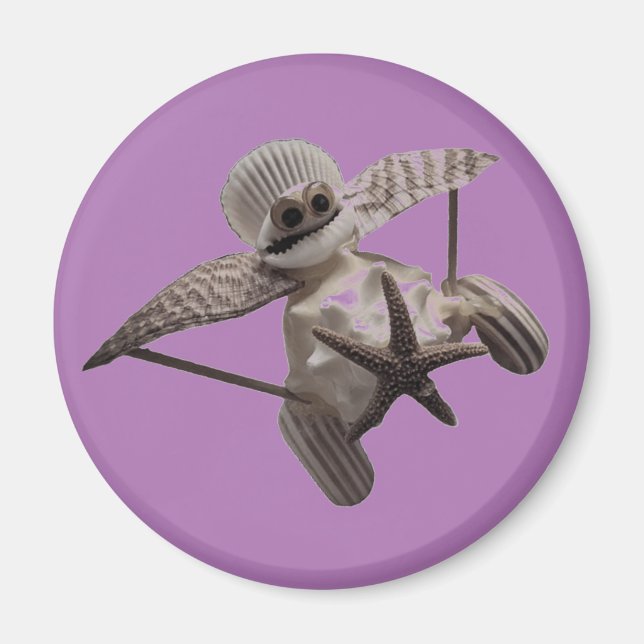 Muschel Art Flugzeug Magnet (Vorne)