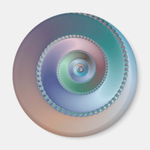 Muschel auf See - Fraktal Magnet