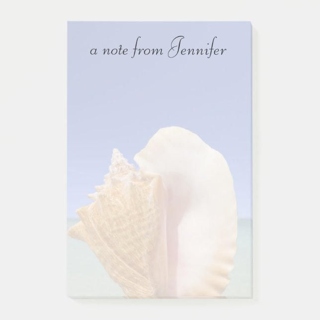 Muschel auf See Nah Post-it Klebezettel (Vorderseite)