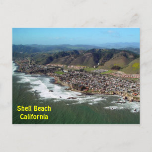 Muschel Beach, California Aerial View Postcard Postkarte