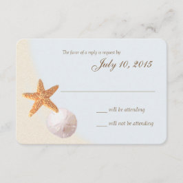 Muschel Beach Shore RSVP Karte