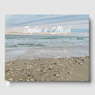 Muschel Beach Sunrise Gästebuch
