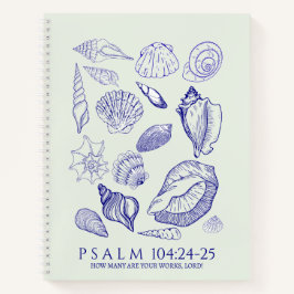 Muschel Bibelvers Notizbuch