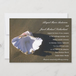 Muschel Brown Hochzeit Einladungen